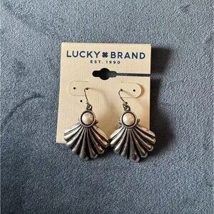 Brand new Lucky Brand Shell Silver Earrings